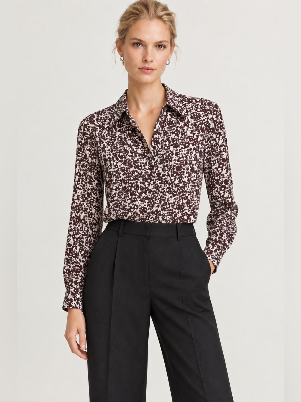 THEORY SILK BLOUSE